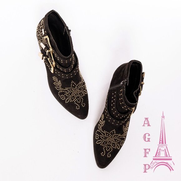 TOPSHOP kowboy Chloe Dupes studded western booties - Picture 9 of 14